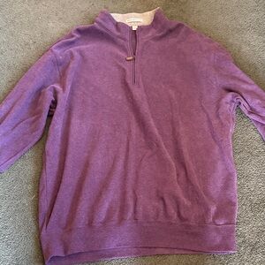 Peter Millar Purple and Gray Pullover